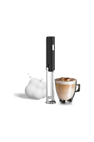 Maiyame "şarj Edilebilir Katlanabilir Çift Başlı Elektrikli Süt Köpürtücü - Kahve, Krem Şanti Ve Yumurta Karıştırıcı" Siyah