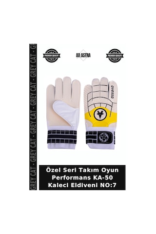 Özel Seri Takım Oyun Performans Ka-50 Kaleci Eldiveni No:7 Çok Renkli