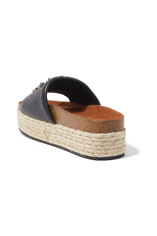Kurt Geiger Siyah Deri Platform Sandalet - Şık Ve Rahat Tasarım