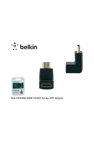 Belkin Blk-F3Y041Bf Hdmı To M/F Sol Açı 270 Adaptör Belkin Blk-F3Y041Bf Hdmı To M/F Sol Açı 270 Adaptör