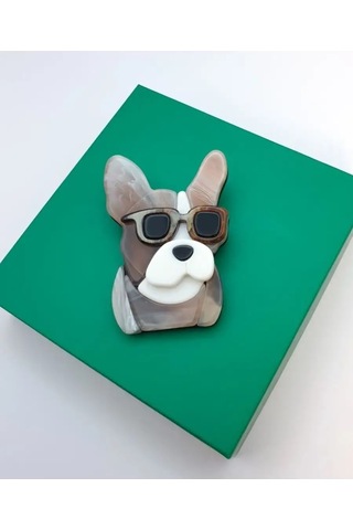 Yasya Broş Köpek 100845525 Bej Açık