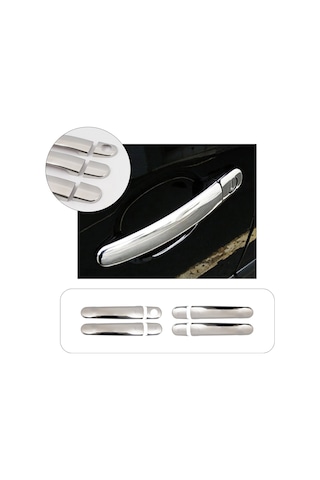 Volkswagen Polo Uyumlu 2005-2009  Krom Kapı Kolu 4 Kapı Paslanmaz Çelik