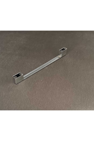 Star Parlak Krom Mutfak Dolap Çekmece Köprü Kulp 224 Mm 256 Mm 22,4 Cm - 25,6 Cm 3 Adet