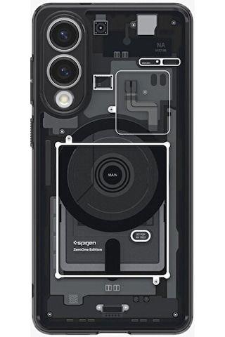 Galaxy Uyumlu S25 Edge Kılıf Ultra Hybrid Magfit Özellikli Zero One Black - Acs09415