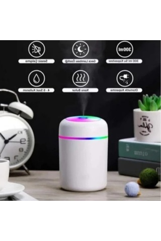 Portatif Hava Nemlendirici Ve Aroma Difüzörü, Işıklı