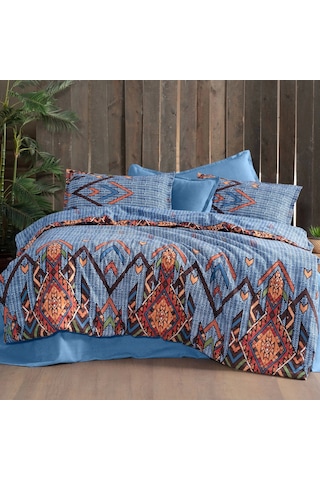 Yakut V1 Flanel Çift Kişilik Nevresim Takımı Çok Renkli