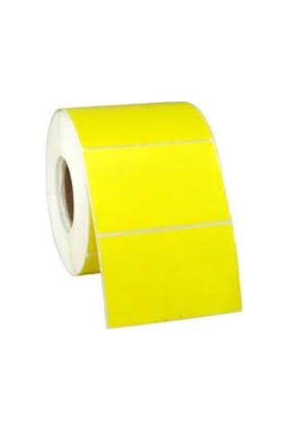 Elit Barkod Etiketi 40X60 Termal Sarı 1000'li Eczane Ilaç Tarif