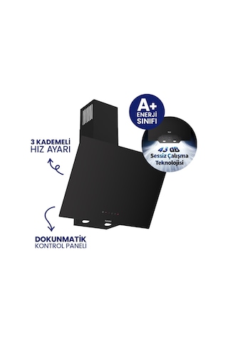 Ferre ES231+D077-SA Elektrikli Vitroseramik 2'li Ankastre Set Siyah