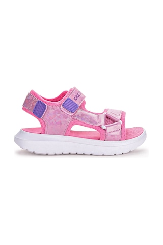 Kiko Kids 333 Hologram Cırtlı Kız Çocuk Sandalet Ayakkabı Pembe