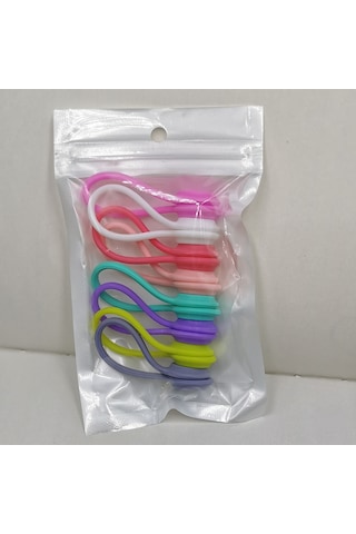 Springsun 8 Renkli Manyetik Sarıcı Seti - Kulaklık Ve Veri Kabloları İçin Taşınabilir Organizatör, Kolay Kullanım