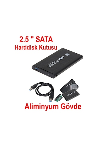 2.5 Hdd Kutusu Usb 2.0 Harici Metal Harddisk Kutu Sata Ssd Disk