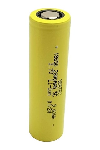 Sertec 18650 3.7v 2600 Mah 5c Li-ıon Şarjlı Pil-1 Adet