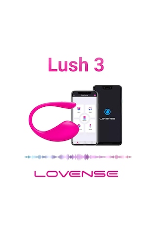 Lovense Lush 3 Akıllı Telefon Kontrollü Titreşimli Yumurta Pembe