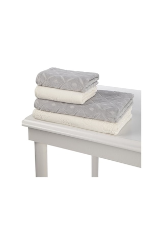 Özdilek Mayra Kadife Havlu Set 43793 Gri