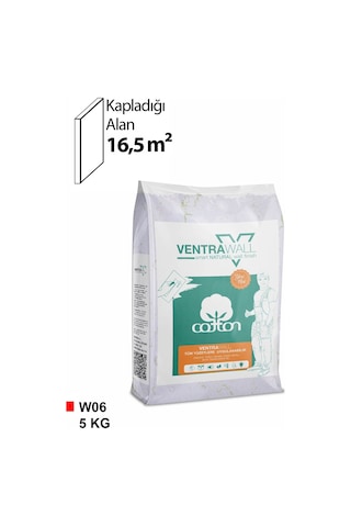 Ventrawall - Beyaz Duvar Kaplaması Ve Pamuk Sıva - W06 - 5 Kg