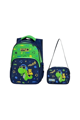 Waddell Dinazor Baskılı Beslenmeli İlkokul Çantası 3006