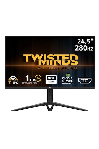 Twısted Mınds TM24FHD280IPS 24.5" 280 HZ 1 MS Hdmı Dp Ips Monitör