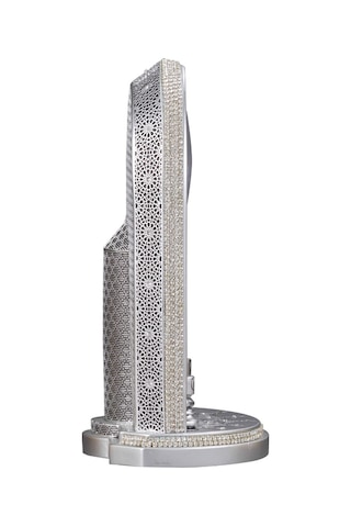 Nakkaş Saatli Mihrap Boytu Büyük Boy Gümüş