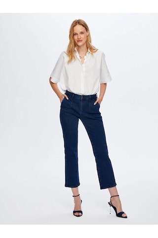Faik Sönmez Pensli Slim Fit Kadın Jean Pantolon Uw26jpn005 İndigo