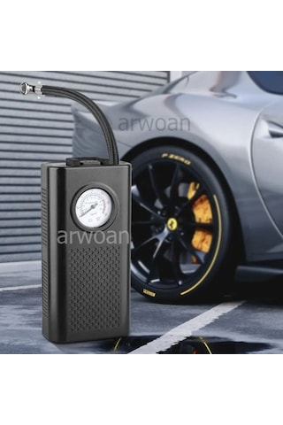 Arwoan Elektrikli Hava Kompresörü Usb Şarjlı Taşınabilir Bisiklet Pompası Çok Fonksiyonlu Elektrikli Lastik Pompası Motosiklet Oto Bisiklet İçin