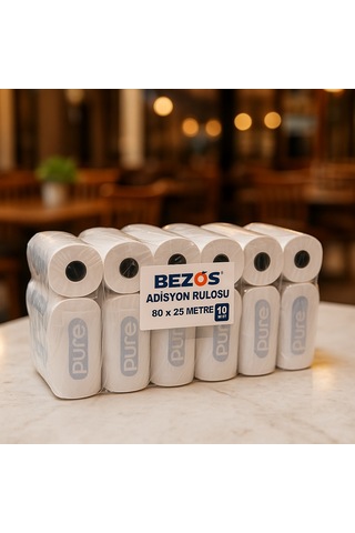 Buradabulabilirsin Bezos 80x25 Termal Adisyon Rulosu 10'lu Paket Bbz