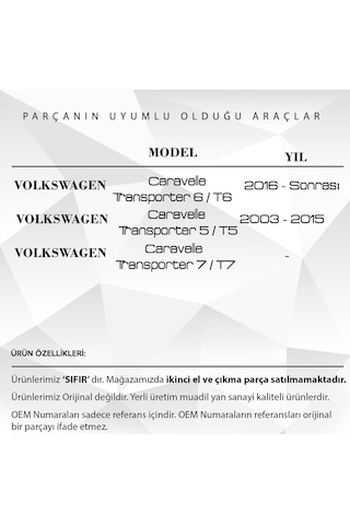 Vw Caravelle İçin Kol Dayama Kolçak Burcu Demiri Sağ-sol Set