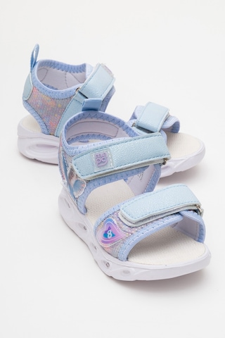 Mnpc Kız Çocuk Mavi Işıklı Anatomik Hafif Günlük Sandalet 25y3s1006356 Mavi
