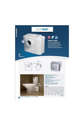 Saniflo - Wc Fos.Tahliye Cihazı - 12 Lt
