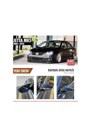 Volkswagen Jetta Mk5 (2005 - 2010) Batman Yarasa Ayna Kapağı (parla