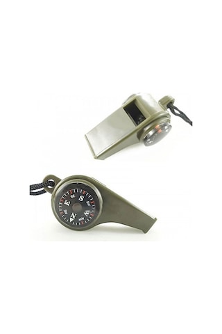 Çok Fonksiyonlu Düdük Pusula Kamp Termometre Acil Survival Dişli Düdük Tdrtr