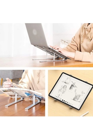 Alüminyum Katlanabilir Ayarlı Dizüstü Laptop Notebook Stand