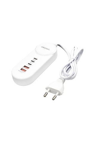 Powermaster Pm-20659 25w Pd Lıghtnıng 2 Type-c 2 Usb Şarj Adaptör