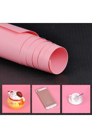 Gdx Stüdyo PVC Fon Perde, Silinebilir, Kırışmaz (Pink) 120x200 C