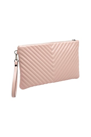 Silver Polo Crash Pudra Kapitone V Kadın Portföy Ve Clutch El Çantası Sp1034