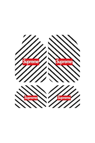 Dekoratif Supreme Desenli Oto Paspas Takımı