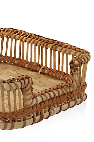 The Mia Bambu Peçetelik Natural 18x4x6 Cm Dkr0600 Hasır Kahve