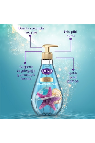 Duru Organik Zeytinyağlı Okyanus Sıvı Sabun 2 x 1500 ML + 500 ML