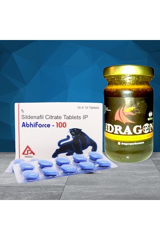 Dragon 110gr Birtkisel Macun + Abhifrce100mg 10tablet Set Formen Dragon 110gr Birtkisel Macun + Abhifrce100mg 10tablet Set Formen