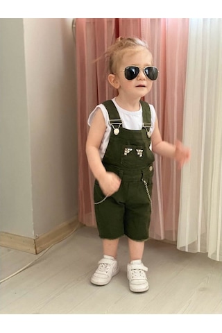 Quzucuk Kids Çocuk Yeşil Solopet Takım Yeşil