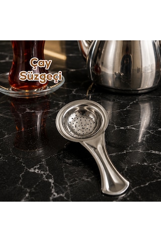Porsima Paslanmaz Çelik Çay Süzgeci - 12cm