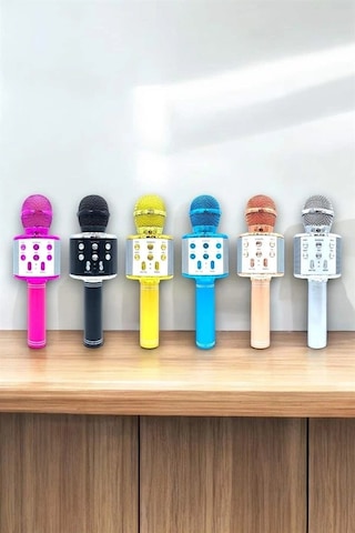 Vexor Taşınabilir Bluetooth Karaoke Mikrofon: Hafıza Kart Girişli, Etkileyici Performans