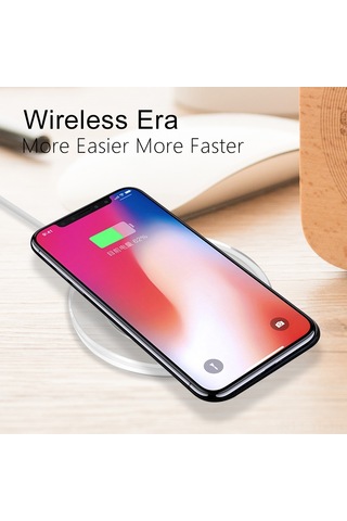 Yifomall Koyu Kırmızı Kiremitli Qı Standardı 5w Hızlı Şarj Destekli Kablosuz Telefon Şarj Cihazı