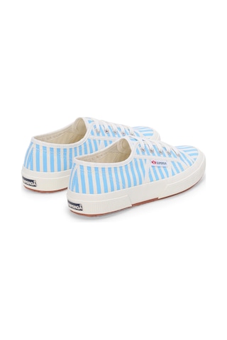 Superga 2750 Stripes Print Unisex Beyaz-mavi Bileksiz Sneaker Beyaz-mavi-454