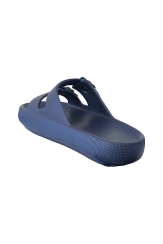 Akınal Bella E282 Lacivert Erkek Tokalı Plaj Terlik Lacivert