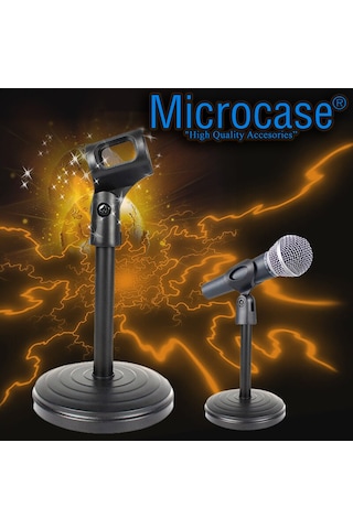 Metal Ayaklı Masaüstü Mikrofon Ayaklığı Tutucu Stand - Al2323