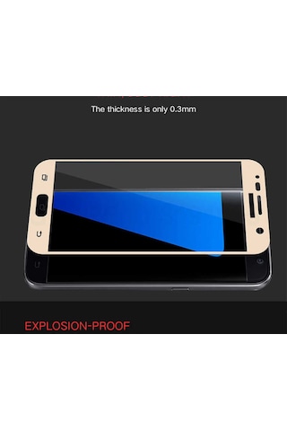 Samsung Uyumlu Galaxy A5 2017 Tam Ekran Koruyucu Cam