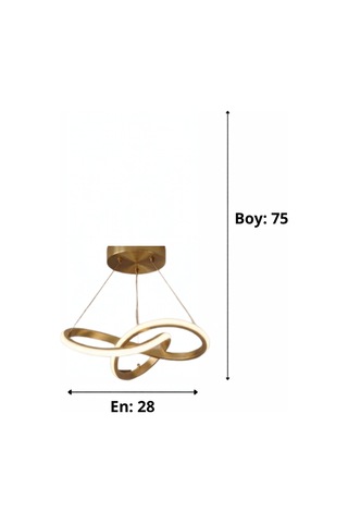 Mini Kar Çiçeği Küçük Modern Ledli Avize 3 Renk Power Ledli Gold Kaplama Kumandalı Çoçuk Odası Yatak Odası Mutfak