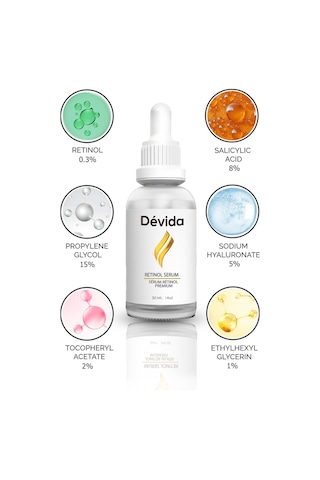 Devida Yaşlanma ve Kırışıklık Karşıtı Göz Çevresi Retinol Serum 30 ML
