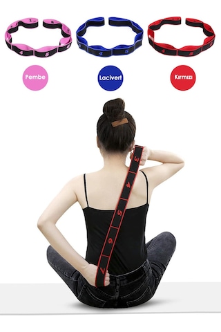 Trendpoint 8 Farklı Seviyeli Direnç Bandı Spor Egzersiz Aerobik Pilates Squat Lastiği Fitness Yoga