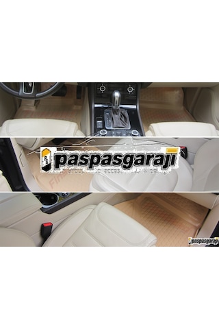 Vw Passat B8 Bej 3D Havuzlu Paspas 2015-2019 Arası